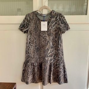 ZARA Animal Print Dress NWT